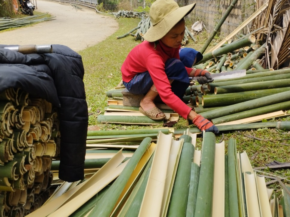 Các hộ gia đình tham gia dự án Bản Ăng Đừa xã Thông Thụ khai thác lùng