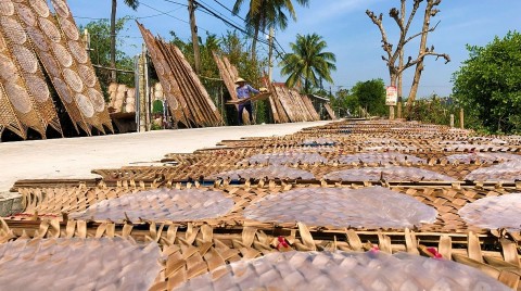 Công nhận nghề làm bánh tráng Thuận Hưng là di sản văn hóa phi vật thể quốc gia