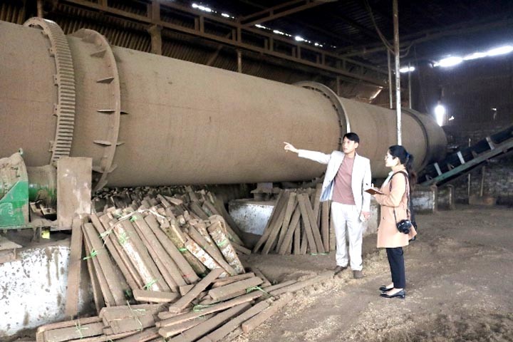 Máy sấy mùn cưa Công ty TNHH MTV An Phát công nghệ Xanh đầu tư cho sản xuất có một phần từ kinh phí khuyến công