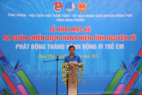 Bình Phước: Chiến dịch Thanh niên tình nguyện hè và Tháng hành động vì trẻ em năm 2023