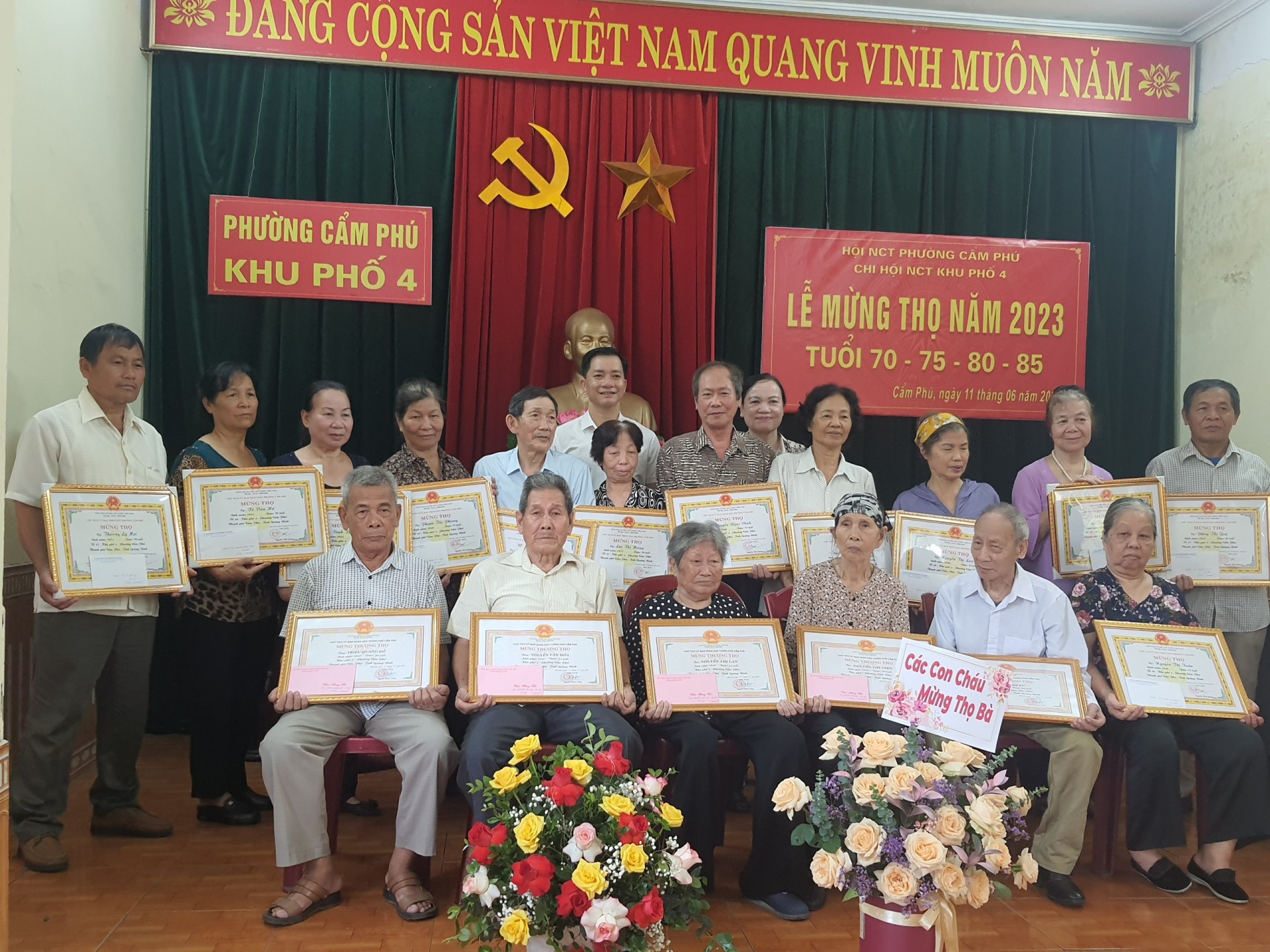 Khu phố 4 Phường Cẩm Phú tổ chức Lễ mừng thọ cho Người cao tuổi năm 2023 Khu phố 4 Phường Cẩm Phú tổ chức Lễ mừng thọ cho Người cao tuổi năm 2023