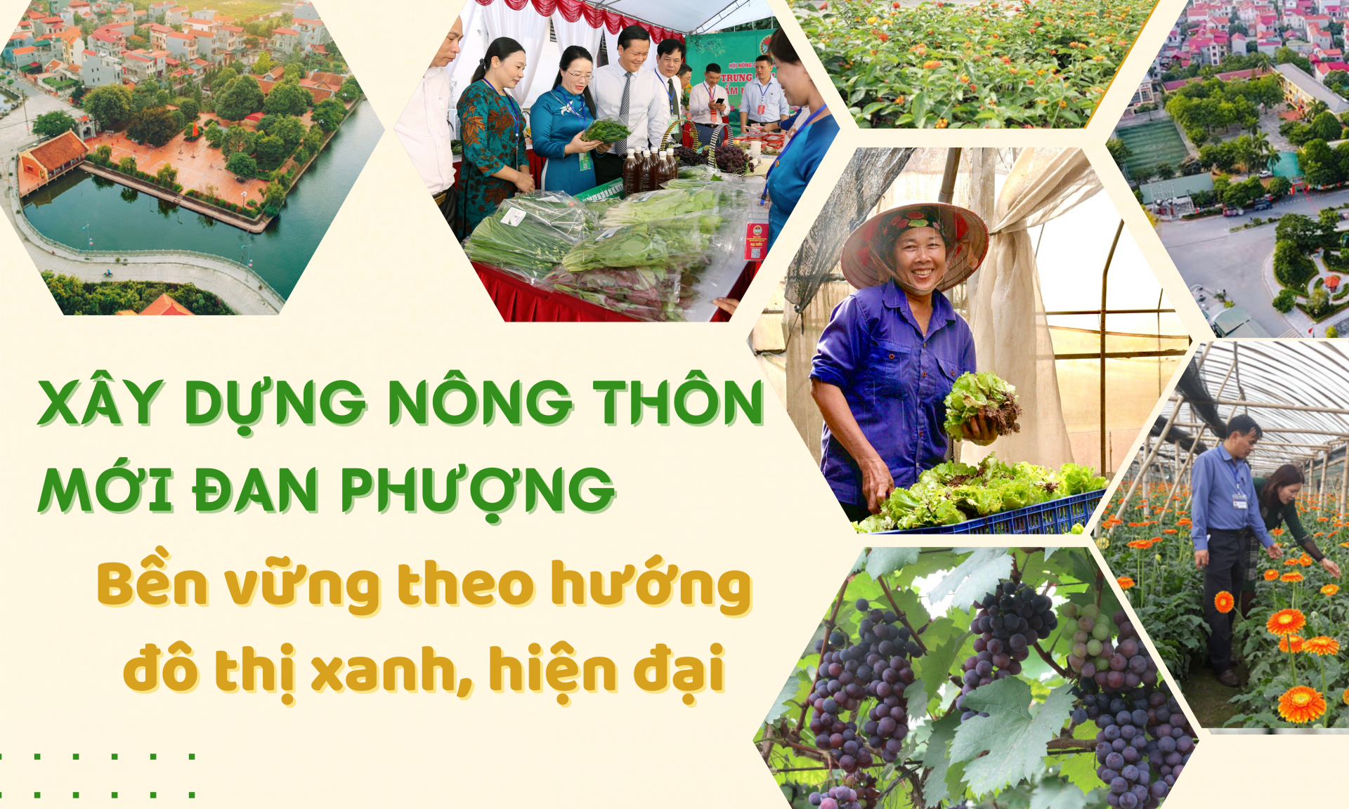 Xây dựng và phát triển nông thôn mới Đan Phượng bền vững theo hướng đô thị xanh, hiện đại