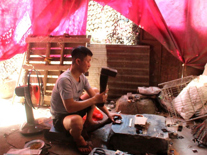 Công đoạn đập diệp. Công đoạn đập diệp.