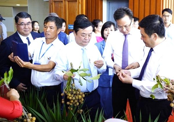 Bộ trưởng Nguyễn Hồng Diên cùng Bộ trưởng Bộ NN&PTNT Lê Minh Hoan, Bí thư Tỉnh ủy Hưng Yên thăm quan gian hàng sản phẩm Nhãn lồng Hưng Yên Bộ trưởng Nguyễn Hồng Diên cùng Bộ trưởng Bộ NN&PTNT Lê Minh Hoan, Bí thư Tỉnh ủy Hưng Yên thăm quan gian hàng sản phẩm Nhãn lồng Hưng Yên