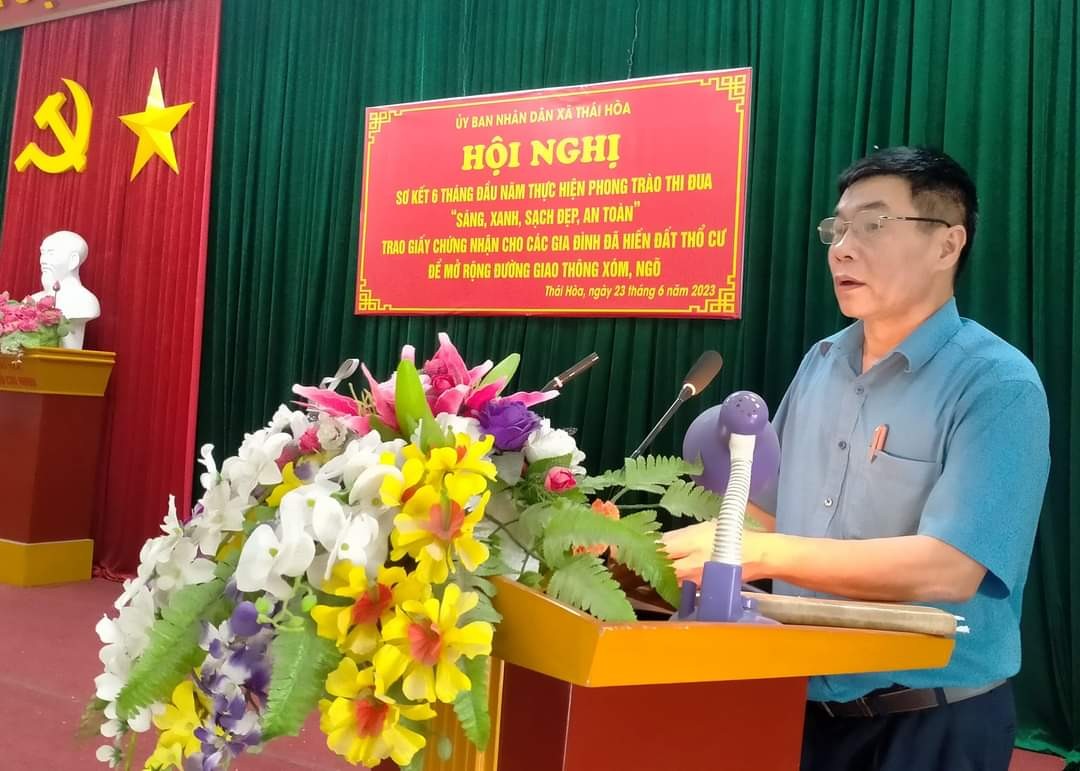 Huyện Ba Vì (Hà Nội): Xã Thái Hòa sơ kết 6 tháng đầu năm 2023 và biểu dương các gia đình hiến đất, góp phần xây dựng nông thôn mới Huyện Ba Vì (Hà Nội): Xã Thái Hòa sơ kết 6 tháng đầu năm 2023 và biểu dương các gia đình hiến đất, góp phần xây dựng nông thôn mới