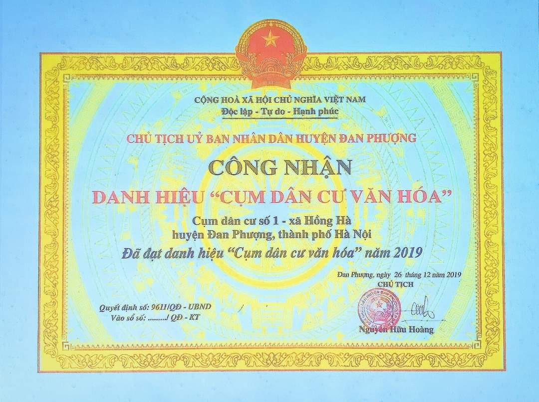 Cụm dân cư số 1 xã Hồng Hà điểm sáng về phong trào xây dựng nông thôn mới kiểu mẫu Cụm dân cư số 1 xã Hồng Hà điểm sáng về phong trào xây dựng nông thôn mới kiểu mẫu