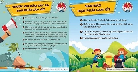Những việc người dân cần làm trước, trong và sau bão