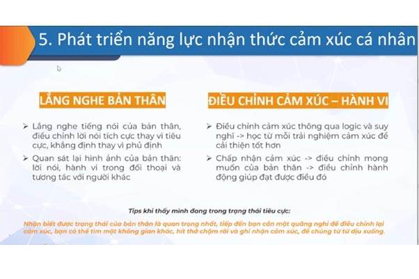 Nhiều thông tin và kiến thức mới về việc áp dụng trí tuệ cảm xúc trong quản trị được trao đổi Nhiều thông tin và kiến thức mới về việc áp dụng trí tuệ cảm xúc trong quản trị được trao đổi