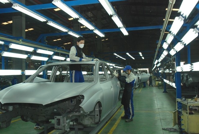 Dây chuyền lắp ráp ô tô của Nhà máy lắp ráp ô tô Thành Công Dây chuyền lắp ráp ô tô của Nhà máy lắp ráp ô tô Thành Công