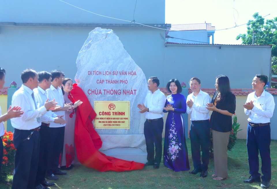 Huyện Ứng Hoà (Hà Nội): Khánh thành công trình chào mừng kỷ niệm 69 năm giải phóng Ứng Hòa và Chiến thắng Khu Cháy