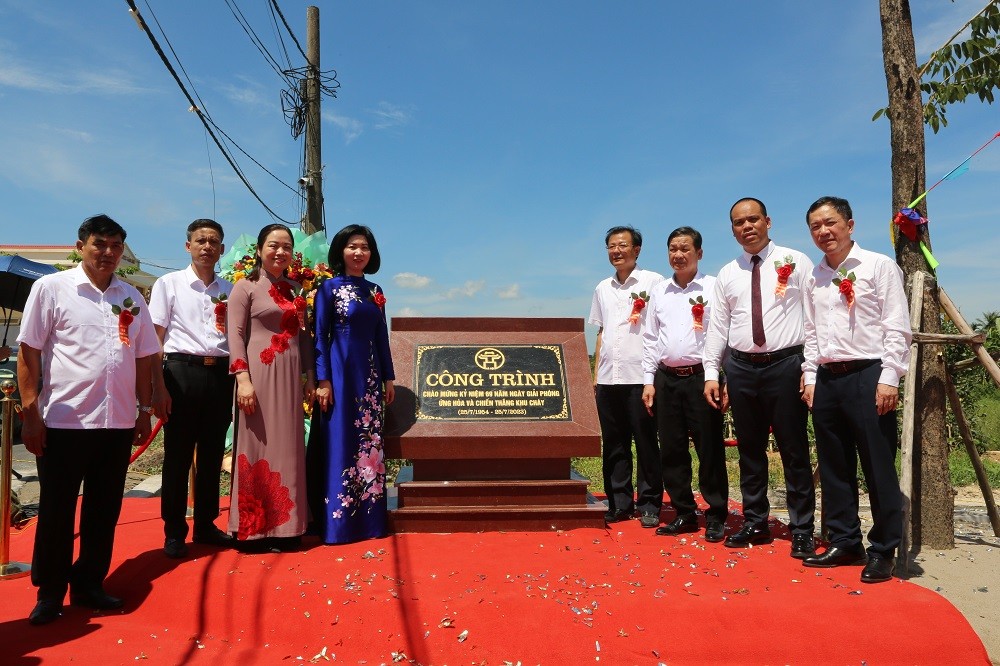 Huyện Ứng Hoà (Hà Nội): Khánh thành công trình chào mừng kỷ niệm 69 năm giải phóng Ứng Hòa và Chiến thắng Khu Cháy