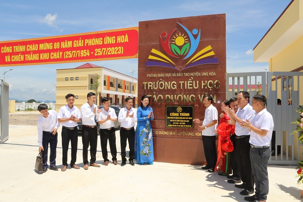 Huyện Ứng Hoà (Hà Nội): Khánh thành công trình chào mừng kỷ niệm 69 năm giải phóng Ứng Hòa và Chiến thắng Khu Cháy