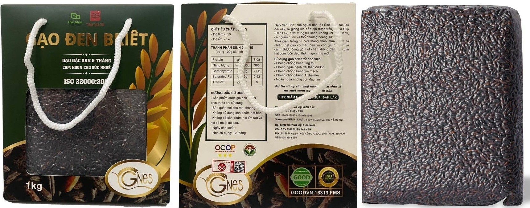 Gian nan canh tác gạo lứt đen Đắk Lắk