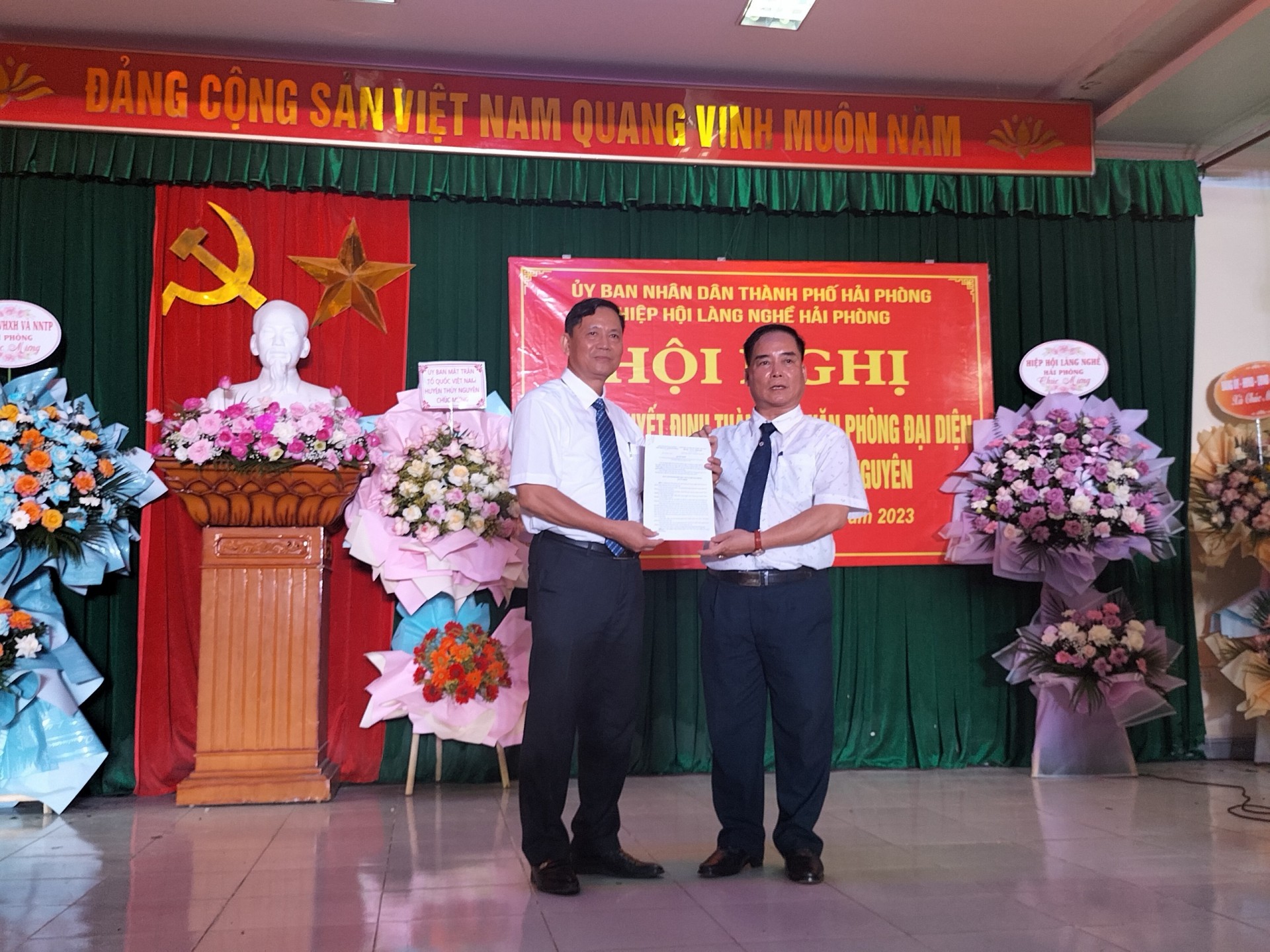 Thành lập văn phòng đại diện Hiệp hội Làng nghề Hải Phòng tại huyện Thủy Nguyên Thành lập văn phòng đại diện Hiệp hội Làng nghề Hải Phòng tại huyện Thủy Nguyên