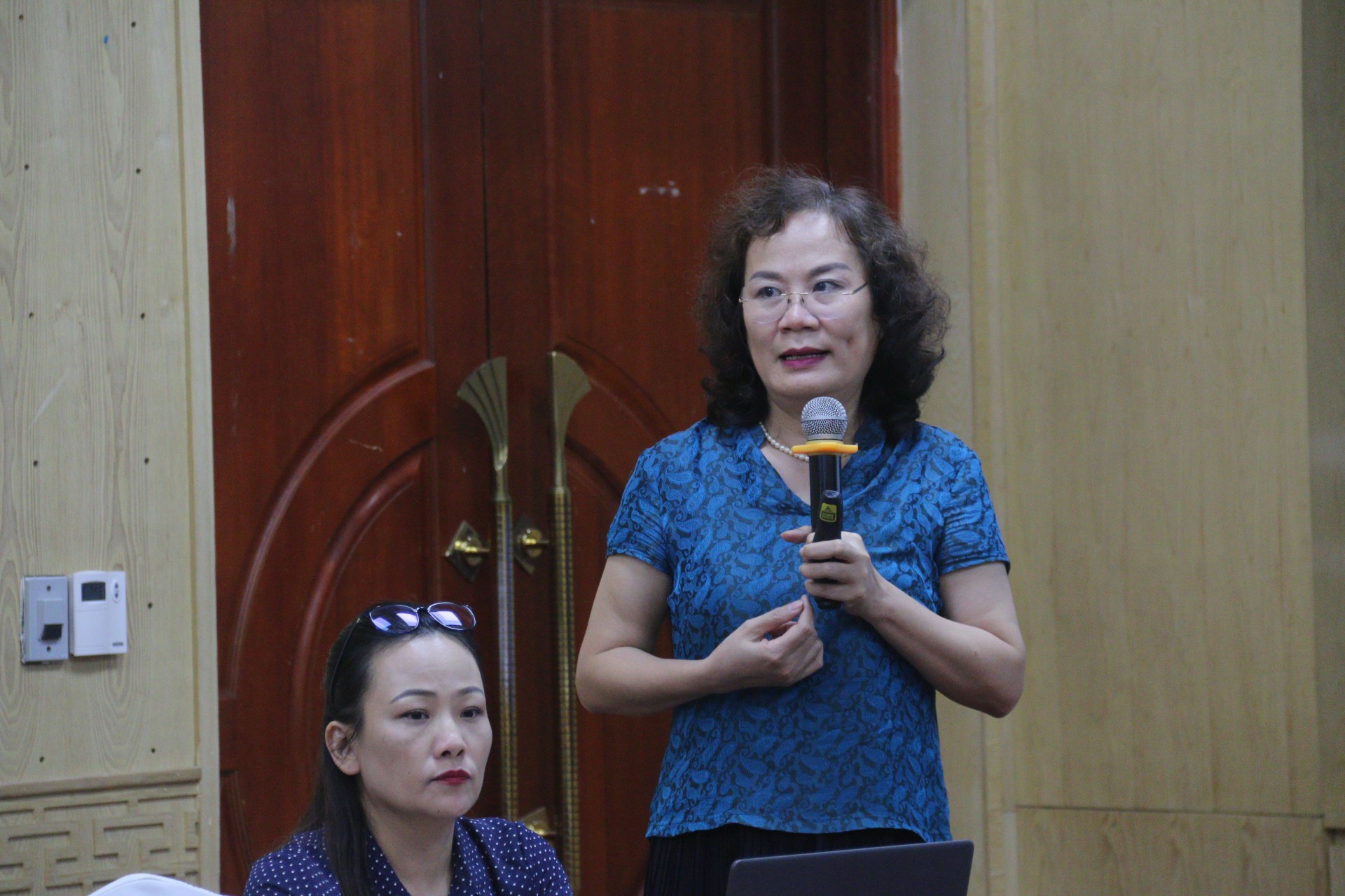 bà Trương Thị Thu Thủy – Trưởng Ban Gia đình – Xã hội chia sẻ