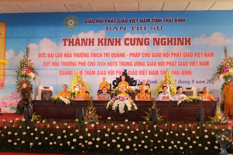 Đức Pháp chủ Giáo hội Phật giáo Việt Nam thăm tỉnh Thái Bình