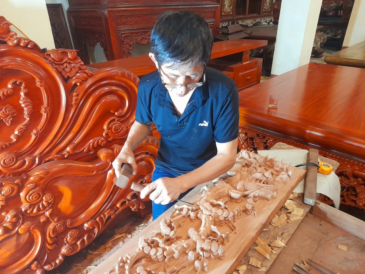 Nghệ nhân Trương Ngọc Vui, Chủ tịch Hội làng nghề gỗ mỹ nghệ La Xuyên