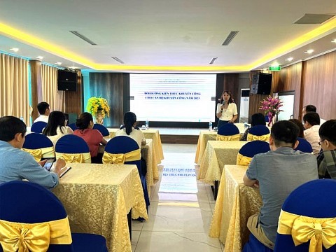 Bồi dưỡng kiến thức cho cán bộ khuyến công