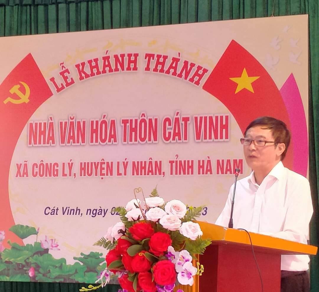 PGS.TS Đỗ Quang Huy, người con thành đạt của quê hương phát biểu PGS.TS Đỗ Quang Huy, người con thành đạt của quê hương phát biểu