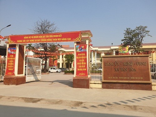 Quốc Oai: Xã Tân Hòa đón nhận Bằng đạt chuẩn nông thôn mới nâng cao