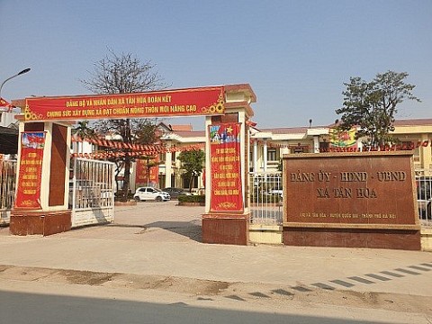 Quốc Oai: Xã Tân Hòa đón nhận Bằng đạt chuẩn nông thôn mới nâng cao