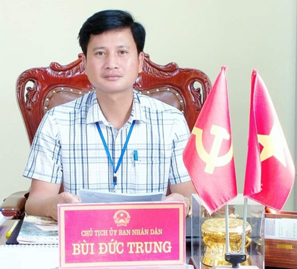 Ông Bùi Đức Trung, Phó Bí thư Đảng ủy, Chủ tịch UBND xã Thọ Văn, Trưởng khối thi đua số 1