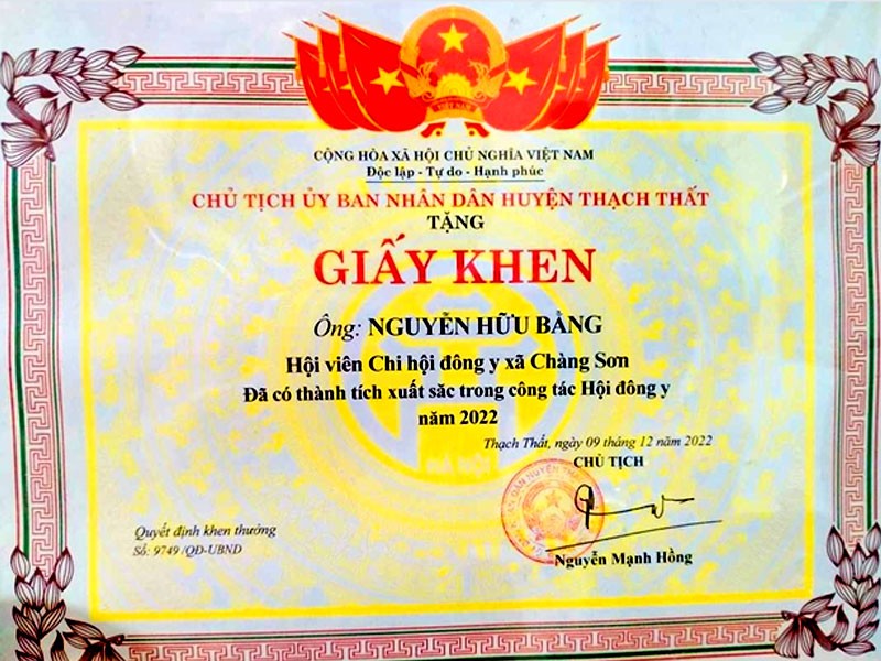 Thạch Thất (Hà Nội): Lương y Nguyễn Hữu Bằng tâm huyết với nghề phục vụ người bệnh Thạch Thất (Hà Nội): Lương y Nguyễn Hữu Bằng tâm huyết với nghề phục vụ người bệnh