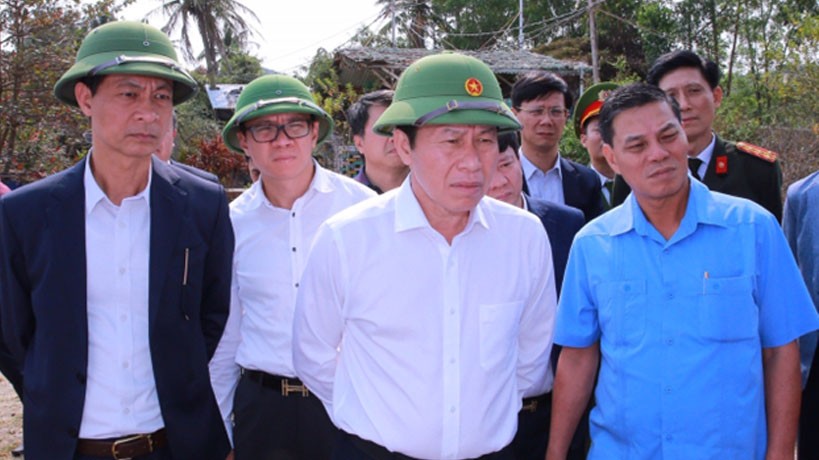 Ông Lê Tiến Châu, Uỷ viên Trung ương Đảng, Bí thư Thành ủy cùng các đồng chí lãnh đạo thành phố Hải Phòng kiểm tra tiến độ thi công Công trình trọng điểm tại huyện đảo Cát Hải.