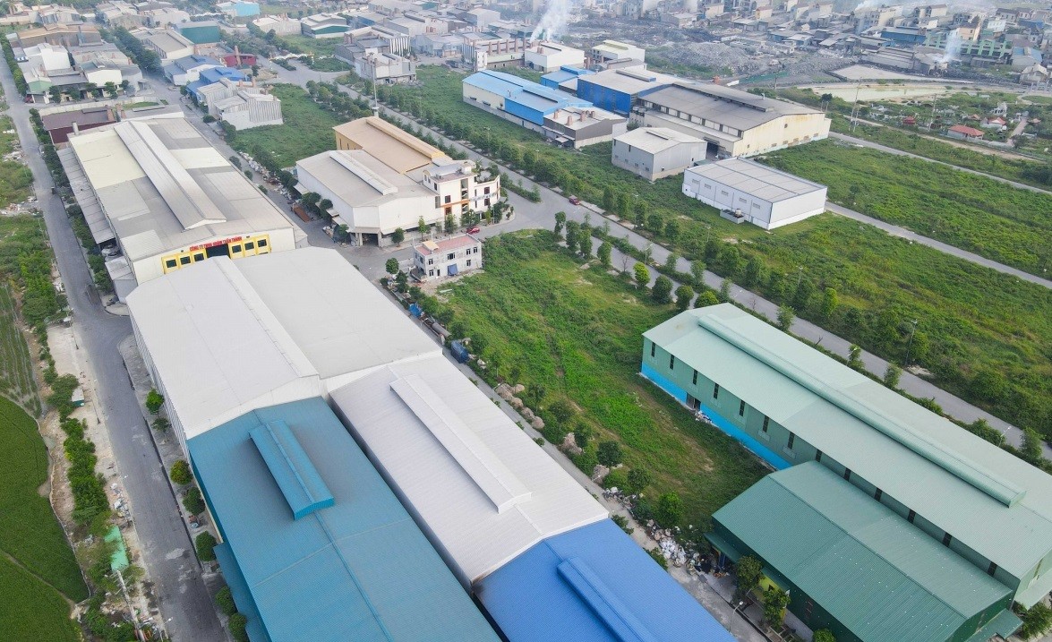 Toàn cảnh cụm công nghiệp làng nghề Mẫn Xá
