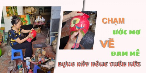 Chạm ước mơ, vẽ đam mê dựng xây nông thôn mới