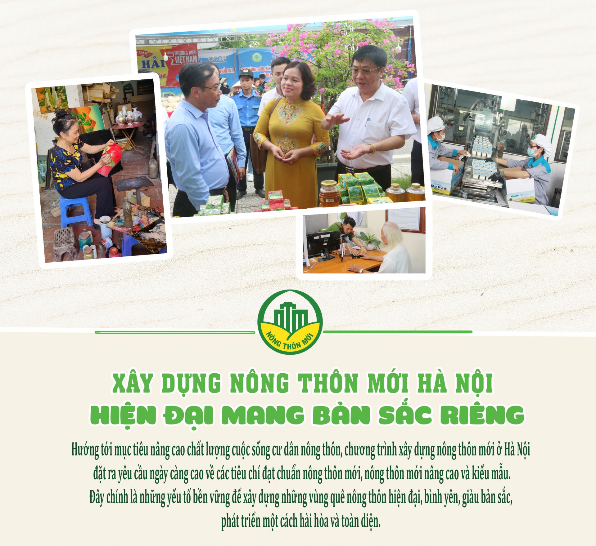 Xây dựng nông thôn mới Hà Nội hiện đại mang bản sắc riêng Xây dựng nông thôn mới Hà Nội hiện đại mang bản sắc riêng