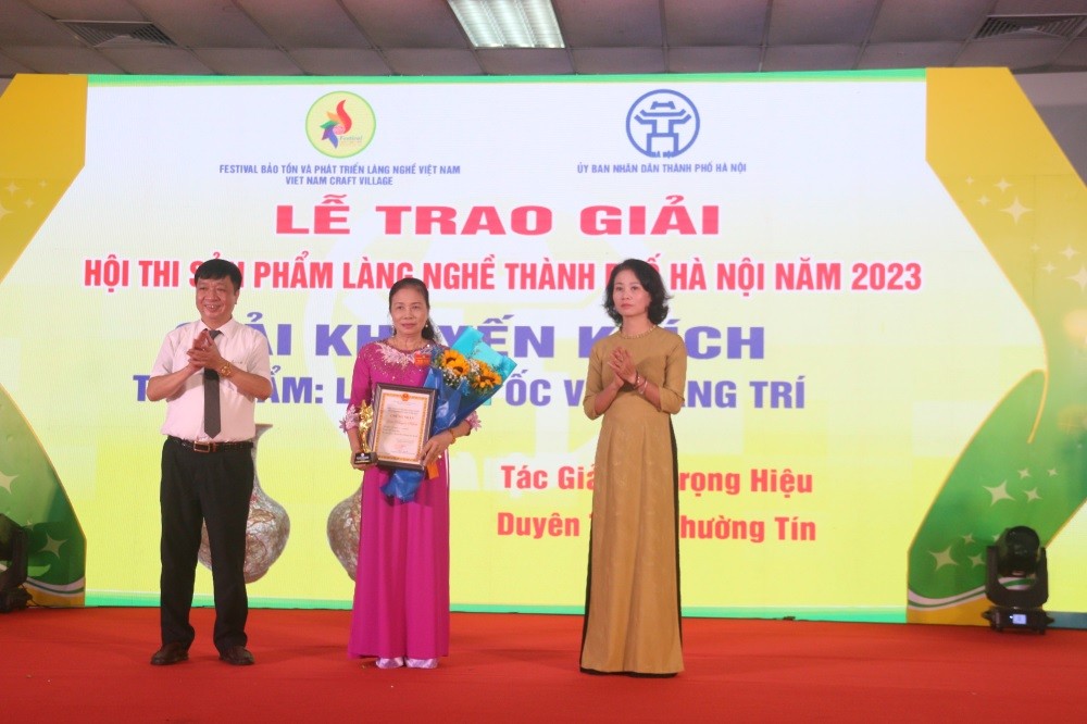 Lễ trao giải Hội thi sản phầm làng nghề Thành phố Hà Nội năm 2023