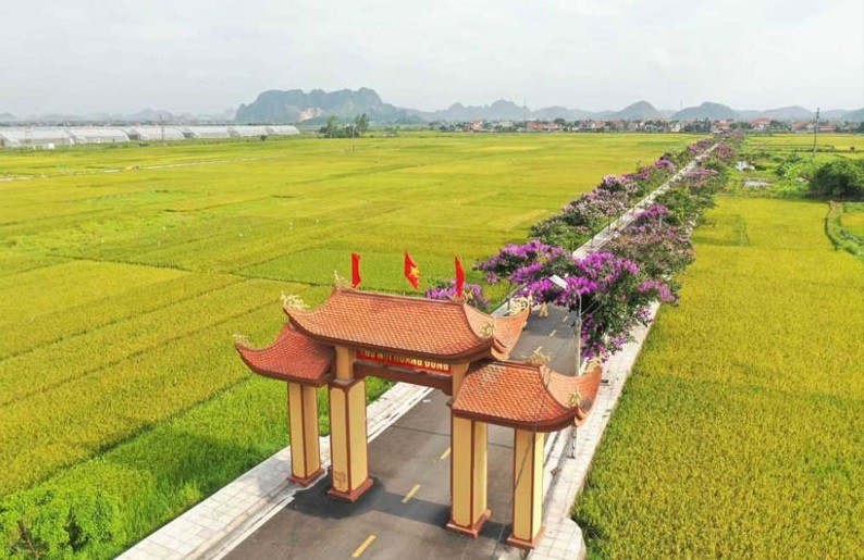 Một góc làng quê (khu Nội Hoàng Đông, xã Hoàng Quế) Đông Triều hôm nay.