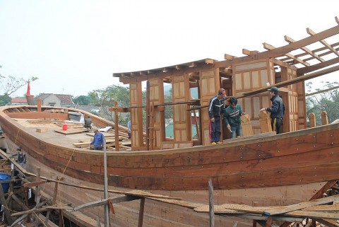 Làng nghề đóng, sửa chữa tàu thuyền Hà An