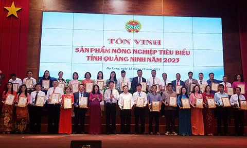 Hội Nông dân Quảng Ninh Tôn vinh 35 sản phẩm nông nghiệp tiêu biểu năm 2023