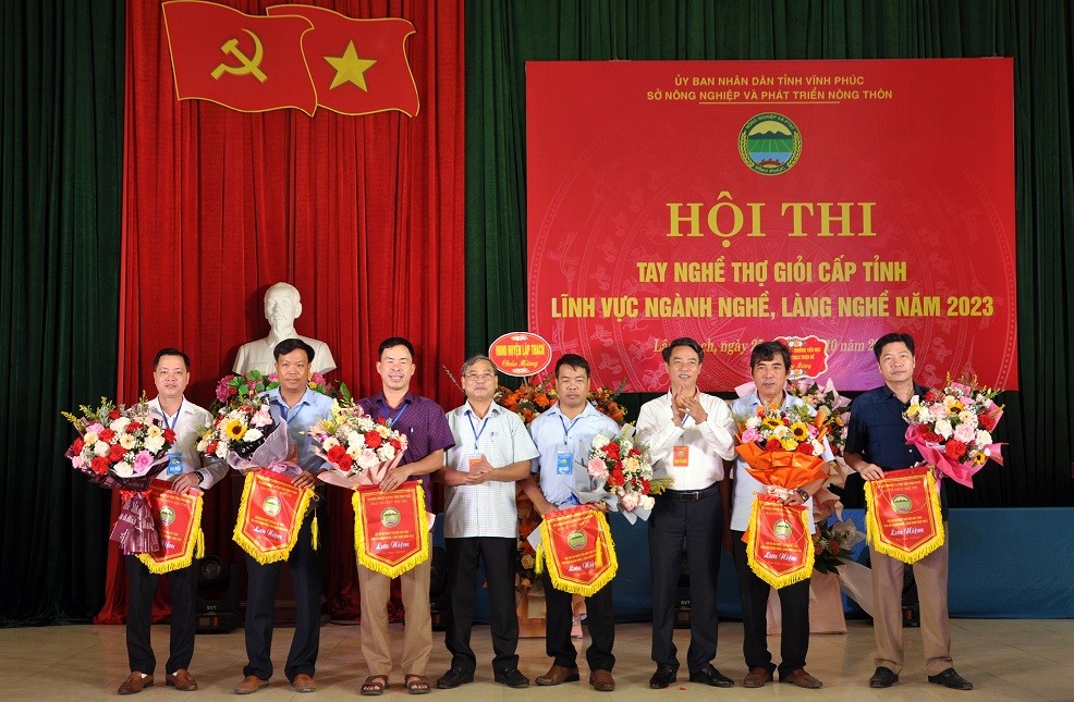 Vĩnh Phúc: Tổ chức Hội thi tay nghề thợ giỏi cấp tỉnh lĩnh vực ngành nghề, làng nghề năm 2023