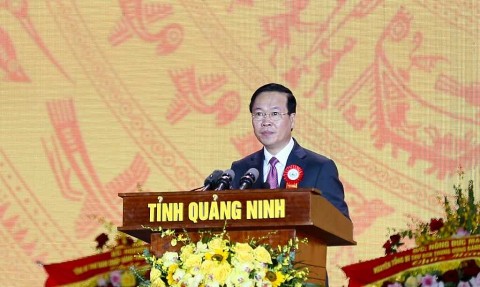 Chủ tịch nước Võ Văn Thưởng dự lễ kỉ niệm 60 năm thành lập tỉnh Quảng Ninh