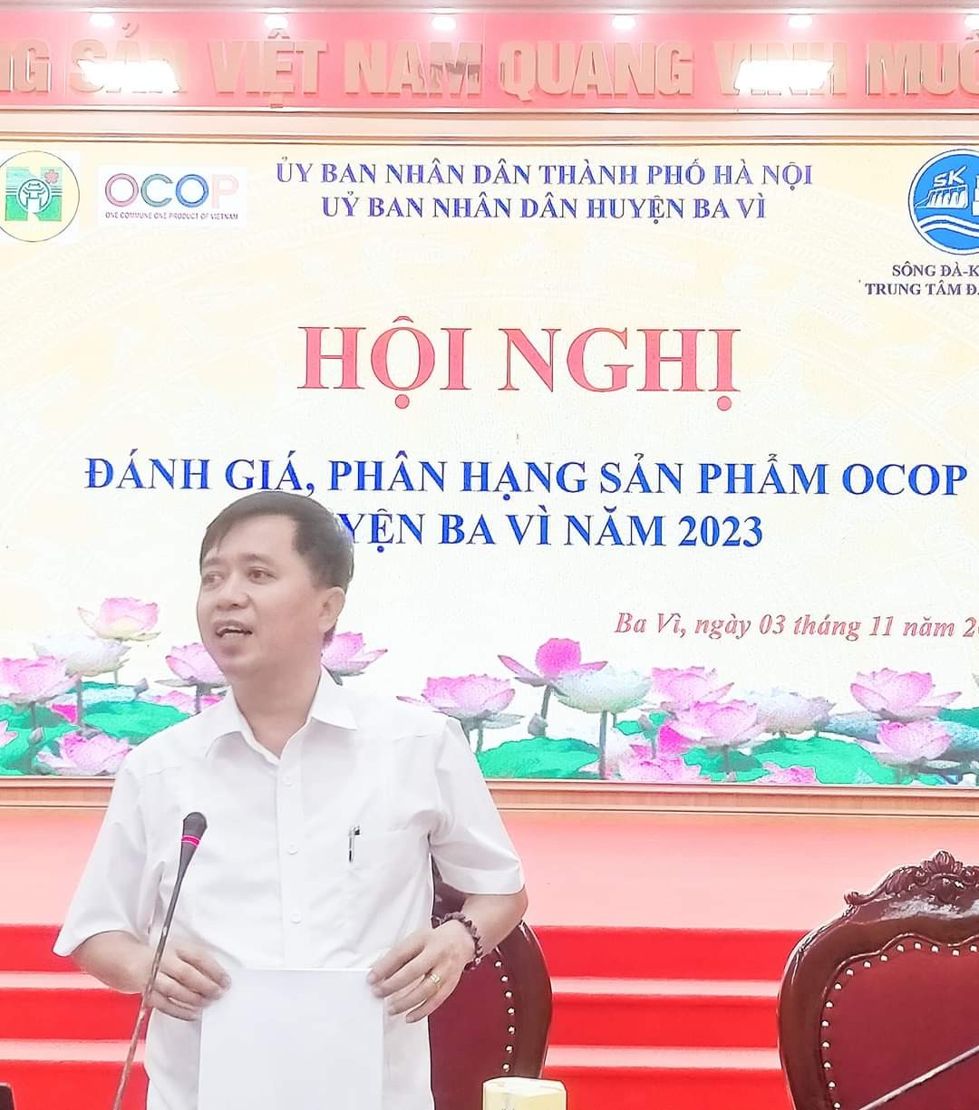 Huyện Ba Vì (Hà Nội) :  Đánh giá, phân hạng sản phẩm OCOP huyện Ba Vì năm 2023.