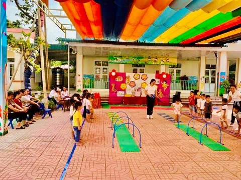 Trường mầm non Nga Bạch nâng cao chất lượng dạy và học