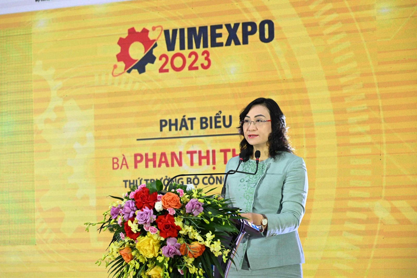Phan Thị Thắng, Thứ trưởng Bộ Công Thương phát biểu tại Lễ khai mạc Phan Thị Thắng, Thứ trưởng Bộ Công Thương phát biểu tại Lễ khai mạc