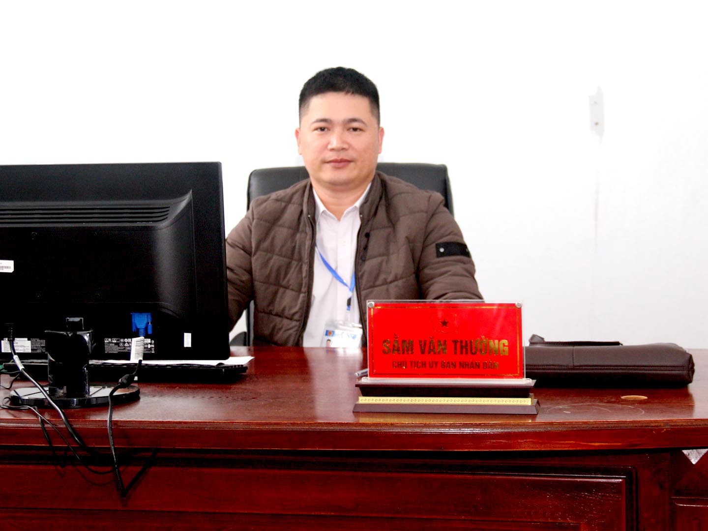 Ông Sằm Văn Thường - Chủ tịch UBND xã Côn Minh