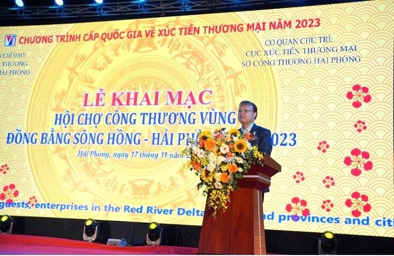 Hội chợ Công thương khu vực Đồng bằng sông Hồng - Hải Phòng năm 2023 với quy mô 220 gian hàng