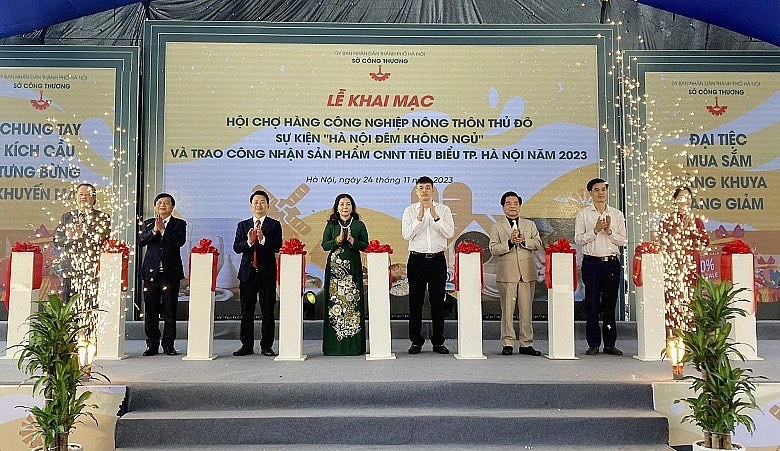 Khai mạc hội chợ hàng công nghiệp nông thôn Thủ đô năm 2023 Khai mạc hội chợ hàng công nghiệp nông thôn Thủ đô năm 2023