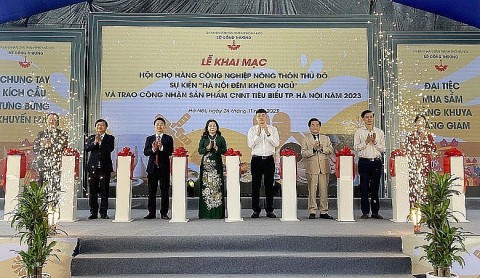 Khai mạc hội chợ hàng công nghiệp nông thôn Thủ đô năm 2023