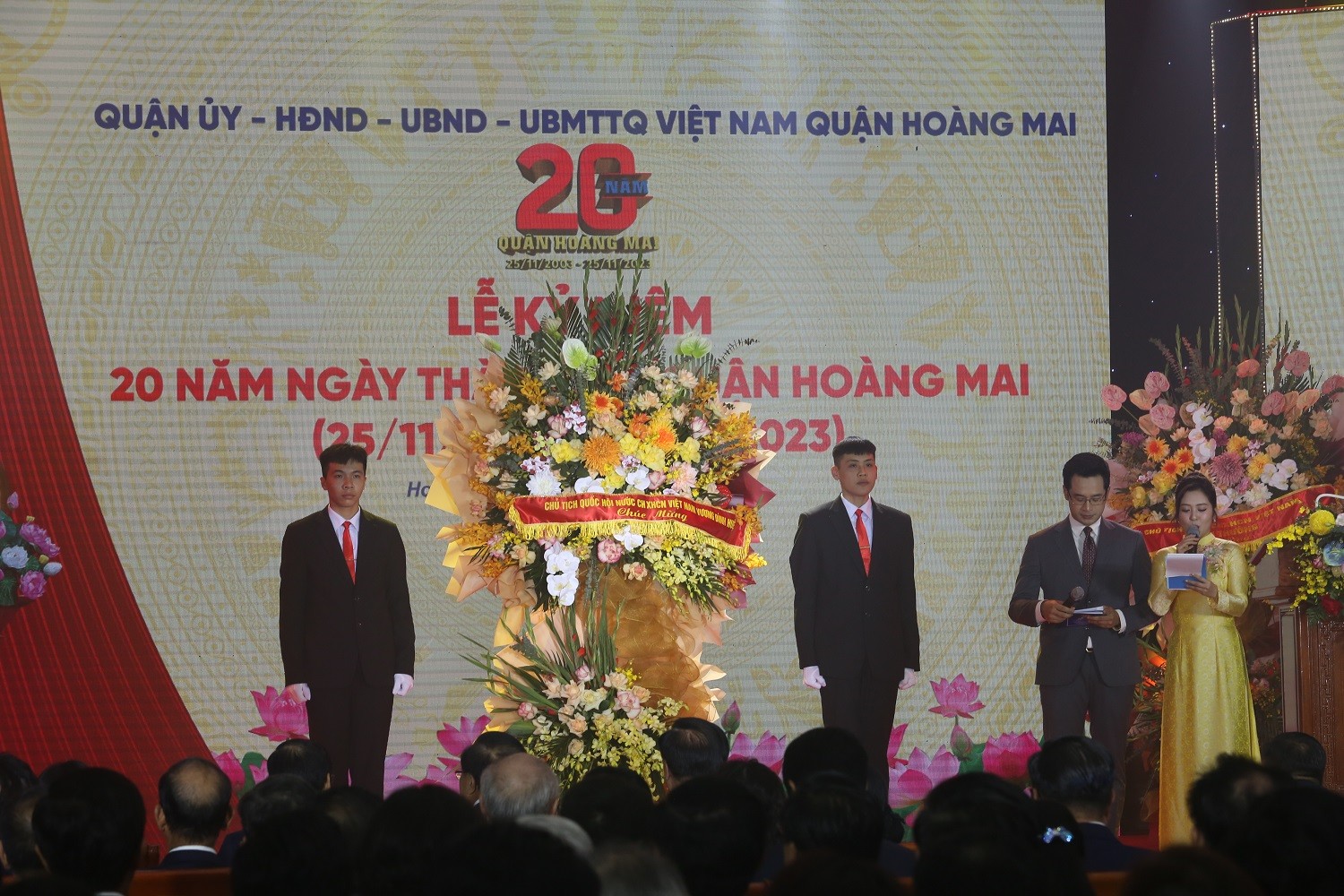 Quận Hoàng Mai (Hà Nội): Kỷ niệm 20 năm thành lập Quận (25/11/2003 - 25/11/2023) Quận Hoàng Mai (Hà Nội): Kỷ niệm 20 năm thành lập Quận (25/11/2003 - 25/11/2023)