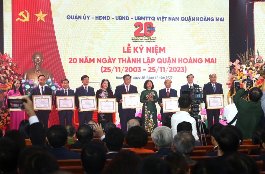 Hà Nội: Quận Hoàng Mai phát huy thành tựu 20 năm xây dựng và phát triển Hà Nội: Quận Hoàng Mai phát huy thành tựu 20 năm xây dựng và phát triển