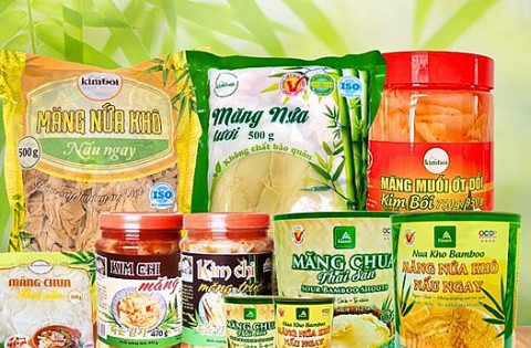 Bộ sản phẩm măng Kim Bôi - Sản phẩm công nghiệp nông thôn tiêu biểu cấp quốc gia