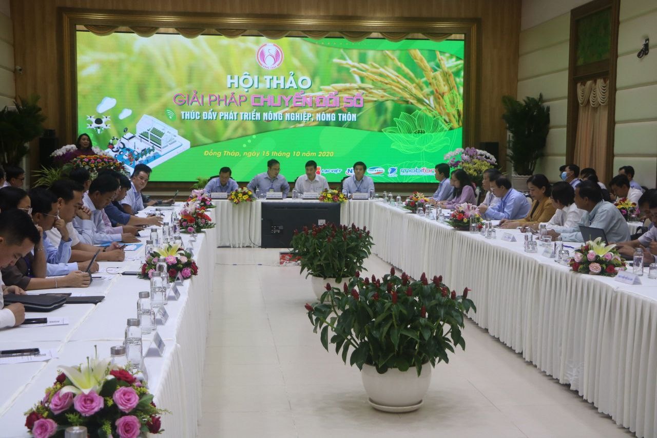 Hội thảo “Giải pháp chuyển đổi số thúc đẩy phát triển nông nghiệp, nông thôn” ở tỉnh Đồng Tháp