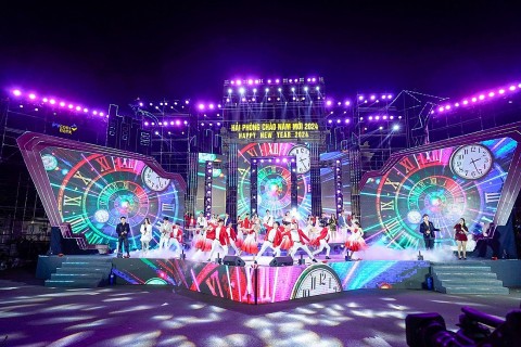 chuong trinh bieu dien nghe thuat hai phong chao nam moi 2024
