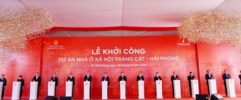 Chủ tịch Quốc hội Vương Đình Huệ khởi công dự án nhà ở xã hội hơn 4000 căn hộ tại Hải Phòng